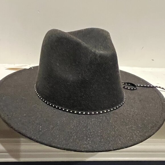 Lot 4 NEW HATS Felt Brim Fedora Panama Black Gray Tan One Size Unisex Gifts - Picture 5 of 11